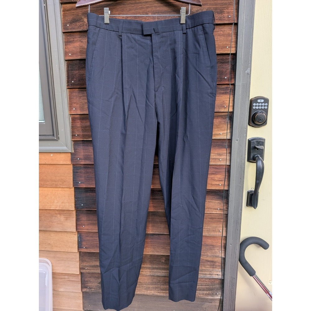 Dries Van Noten Wool Trousers Pants Size 54 XL Check Plaid Cool Classic $800